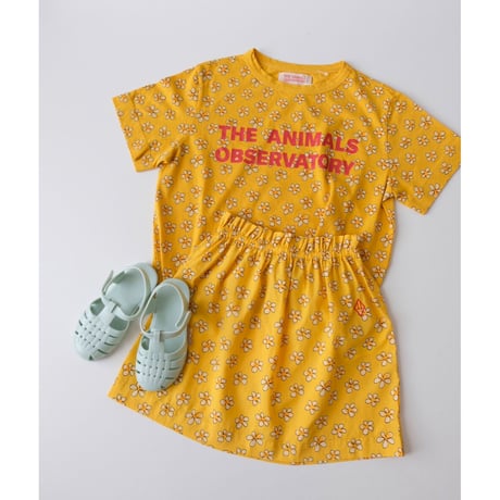 70%OFF THE ANIMALS OBSERVATORY Yellow Flowers Kitten Skirt(4Y,12Y)