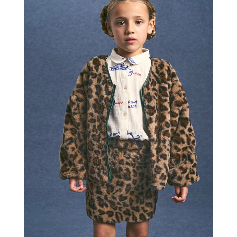 MAISON MANGOSTAN LEOPARD FUR SKIRT LEOPARD | UN