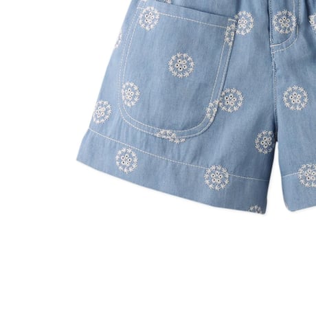 40%OFF Gingersnaps Amara Denim Shorts with Big Pockets & Belt(6Y,8Y,10Y)