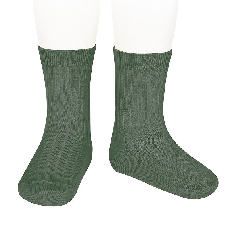 30%FF Condor Rib Short Socks Verde Liquen(761)(