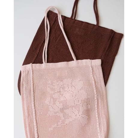Nananita ROSE CROCHET BAG - WOOD