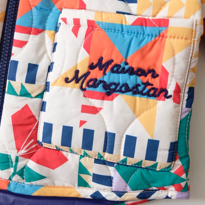 Maison Mangostan パッチワーク　ジャケット　4y Maison Mangostan パッチワークジャケット4y