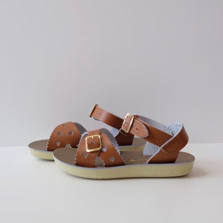 Salt-Water SANDALS SWEETHEART Tan(CH9(16cm)～YTH1(21cm))