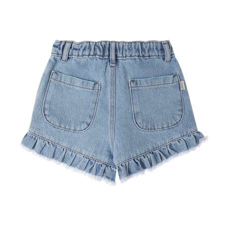 Tocoto Vintage GIRL'S BLUE DENIM SHORTS BLUE