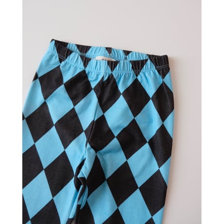50%OFF MAISON MANGOSTAN HARLEQUIN LEGGING GREY/BLUE(2Y,4Y)