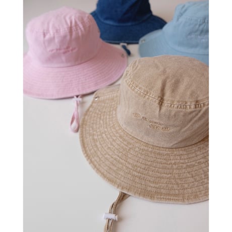 Twin Collective Cowboy Bucket Hat(Light Brown/Denim Blue)