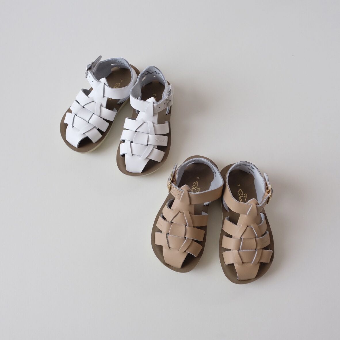 サンダル Salt-Water Sandals Shark Latte 18cm salt water sandals（ソルトウォーター）Shark / Latte
