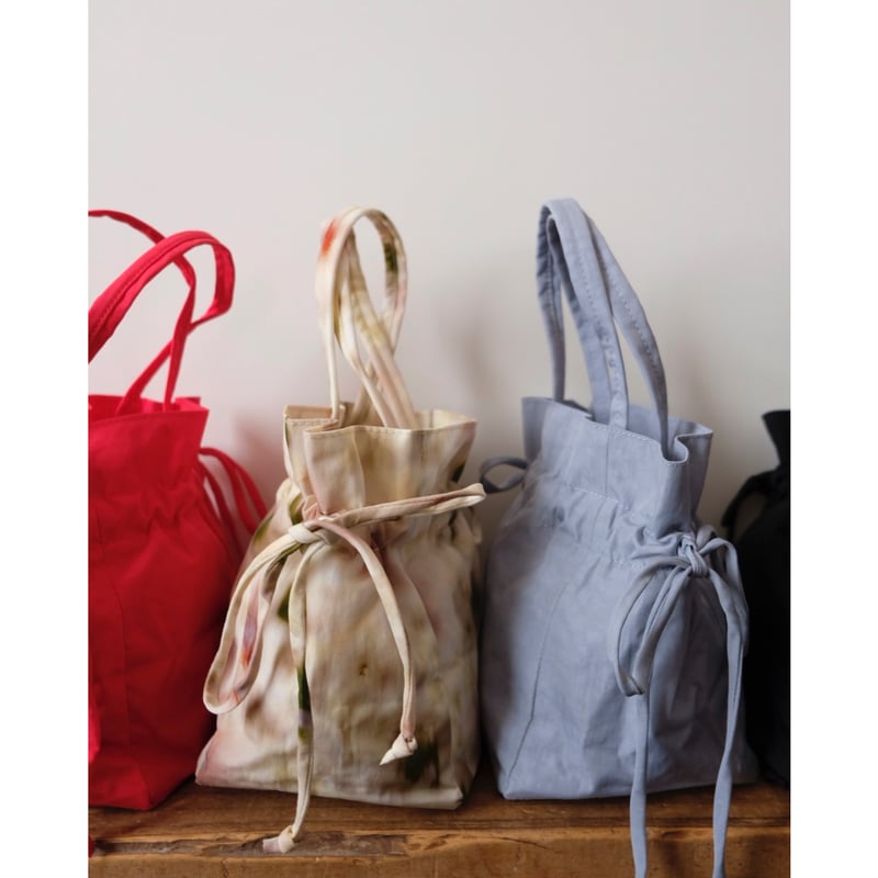 ラスト1点 BAGGU Nylon Drawstring Bag Abstract Flora