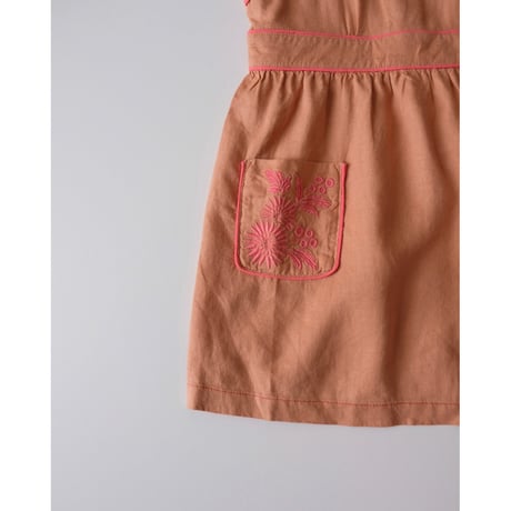 70%OFF Gingersnaps GIRLS OLGA DRESS WITH POCKETS AND EMBROIDERED(4Y)