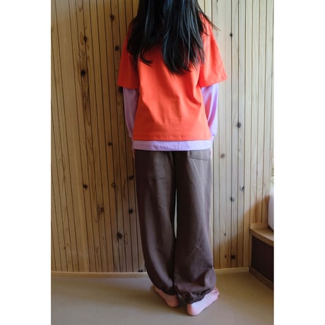 EXTRA-EXTRA EXTRA DOUBLE TEE - POPPY/LILAC(2-3Y,6-7Y)