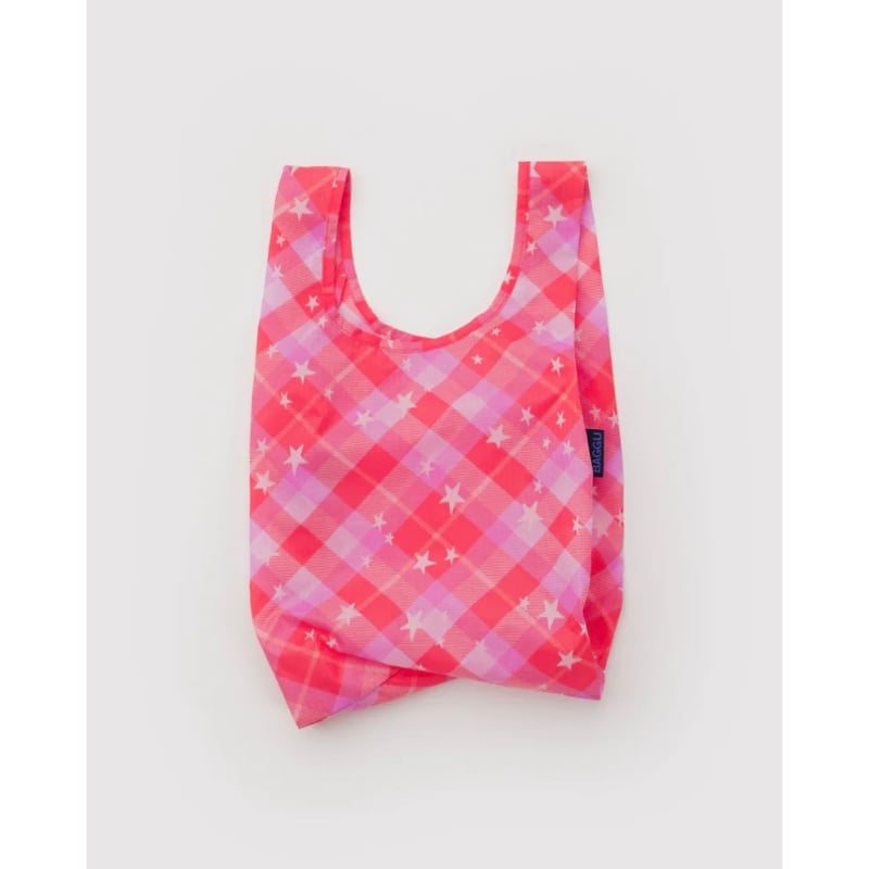 BAGGU Baby Baggu Pink Star Plaid | UNO babewear