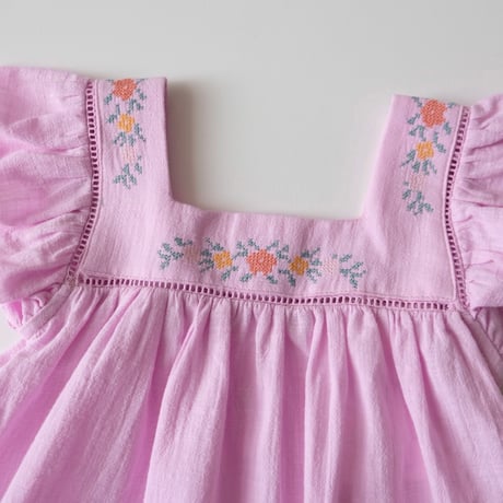 70%OFF Tocoto Vintage FLOWER EMBROIDERY BLOUSE LILAC(9M,18M,2Y)