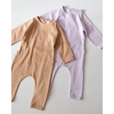 SUMMER & STORM BACK SNAP ROMPER - TAN
