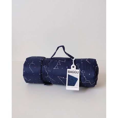 ラスト1点 BAGGU Puffy Picnic Blanket Constellation Midnight