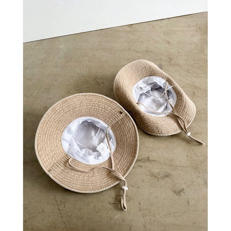 Twin Collective Cowboy Bucket Hat(Light Brown/Denim Blue)