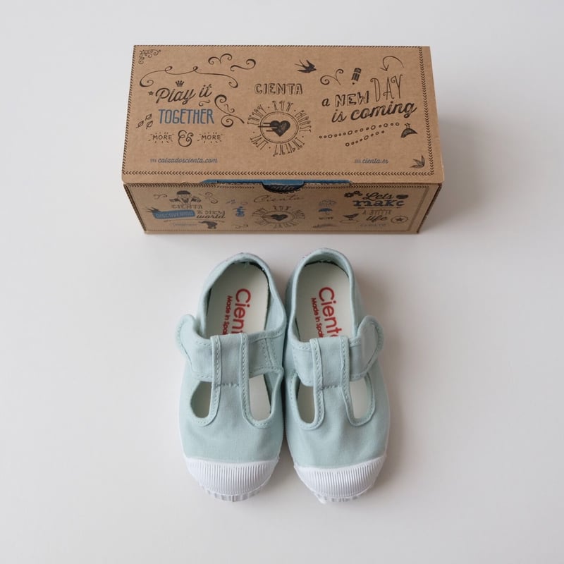 34(21cm)ラスト1点 Cienta T STRAP SHOES opalo/dyed |