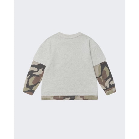 EXTRA-EXTRA EXTRA DOUBLE TEE - MARLE/CAMO(2-3Y,8-9Y)