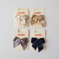 70%FF Condor Hair Clip with grossgrain bow(全4色)
