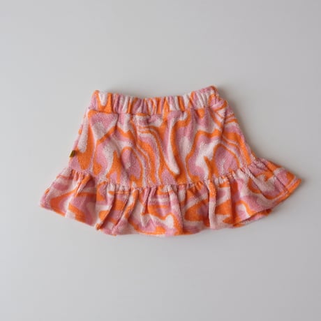 70%OFF 10Yサイズラスト1点 M´A Kids TERRY WAVY PRINT SHORT SKIRT