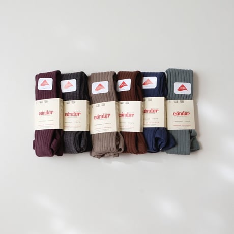 50%OFF 0(9.5-11.5cm)ラスト1点 Condor Rib Basic Tights Verde Liquen(761)