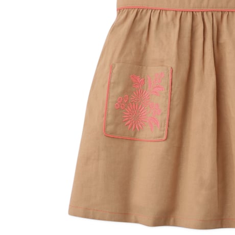 70%OFF Gingersnaps GIRLS OLGA DRESS WITH POCKETS AND EMBROIDERED(4Y)