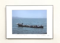 写真パネル＜ラム島の渡し舟＞直筆サイン付き　限定50枚