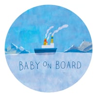 マグネットステッカー - BABY ON BOARD -