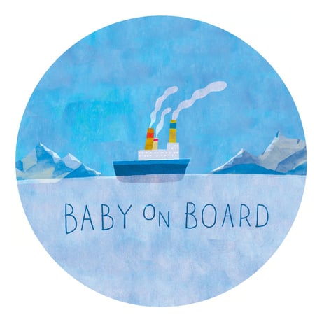 マグネットステッカー - BABY ON BOARD -