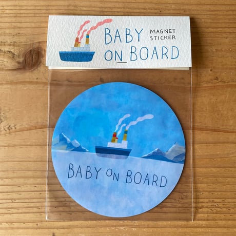 マグネットステッカー - BABY ON BOARD -