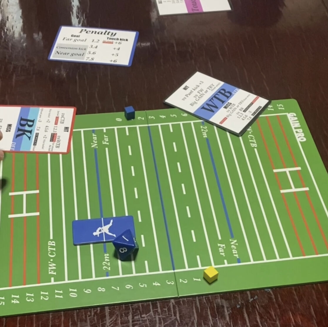 Rugby board game【GAIN and GAIN PRO】 | HandmadeG...