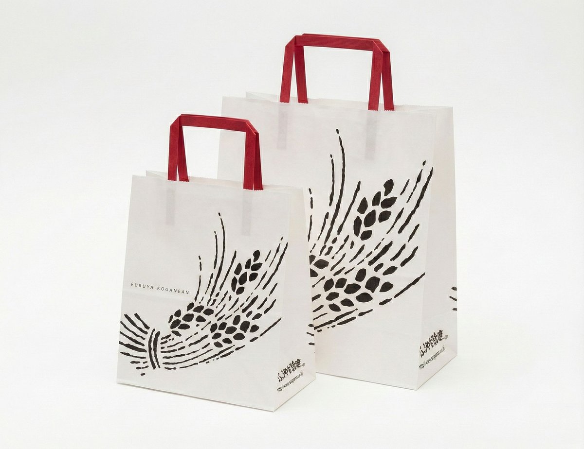 紙製手提げ 各サイズ 1袋 | ふるや古賀音庵 渋谷区・幡ヶ谷 和菓子