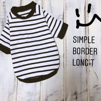 <original> シンプルボーダートップス  XS / S / M /L / XL / DM / DL / FB