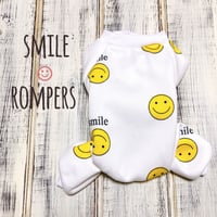 〈秋冬新作〉smile プリントロンパース　S / Ｍ / Ⅼ / XL / XXL
