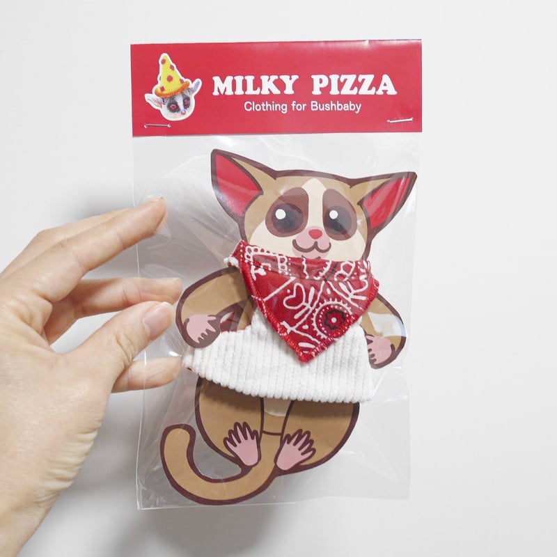 ショウガラゴ用】MILKY PIZZA／ペイズリー柄スタイハーネス／XXS