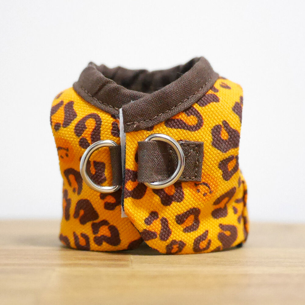 ショウガラゴ用】MILKY PIZZA ／レオパード柄ハーネス／ 練習用サイズ