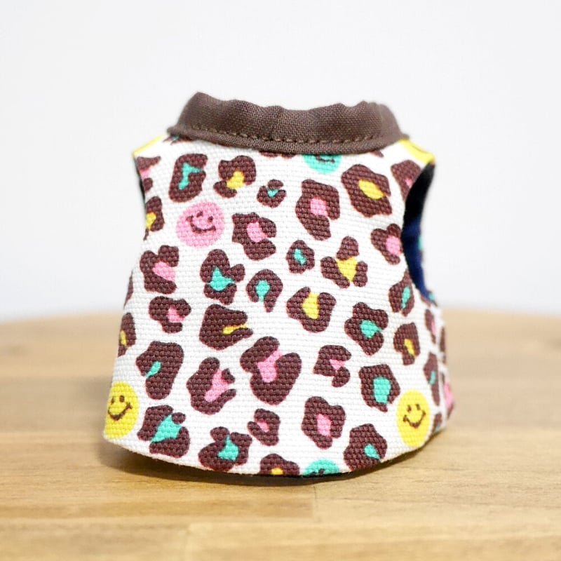 ショウガラゴ用】MILKY PIZZA ／レオパード柄ハーネス／ 練習用サイズ