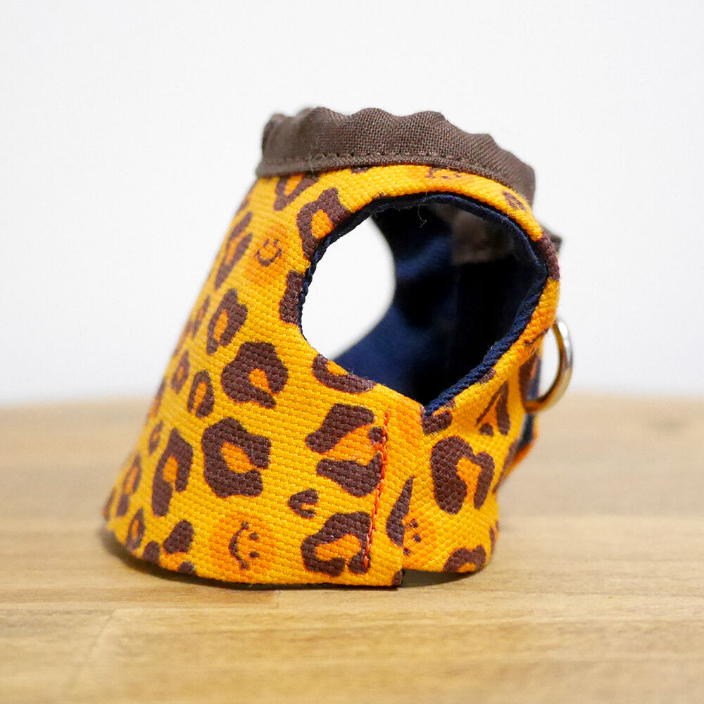 ショウガラゴ用】MILKY PIZZA ／レオパード柄ハーネス／ 練習用サイズ