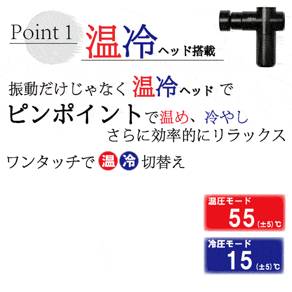 【限定・訳アリ箱破損】ainx Body Care Gun　アイネクス 温冷機能搭載 ボディケアガン