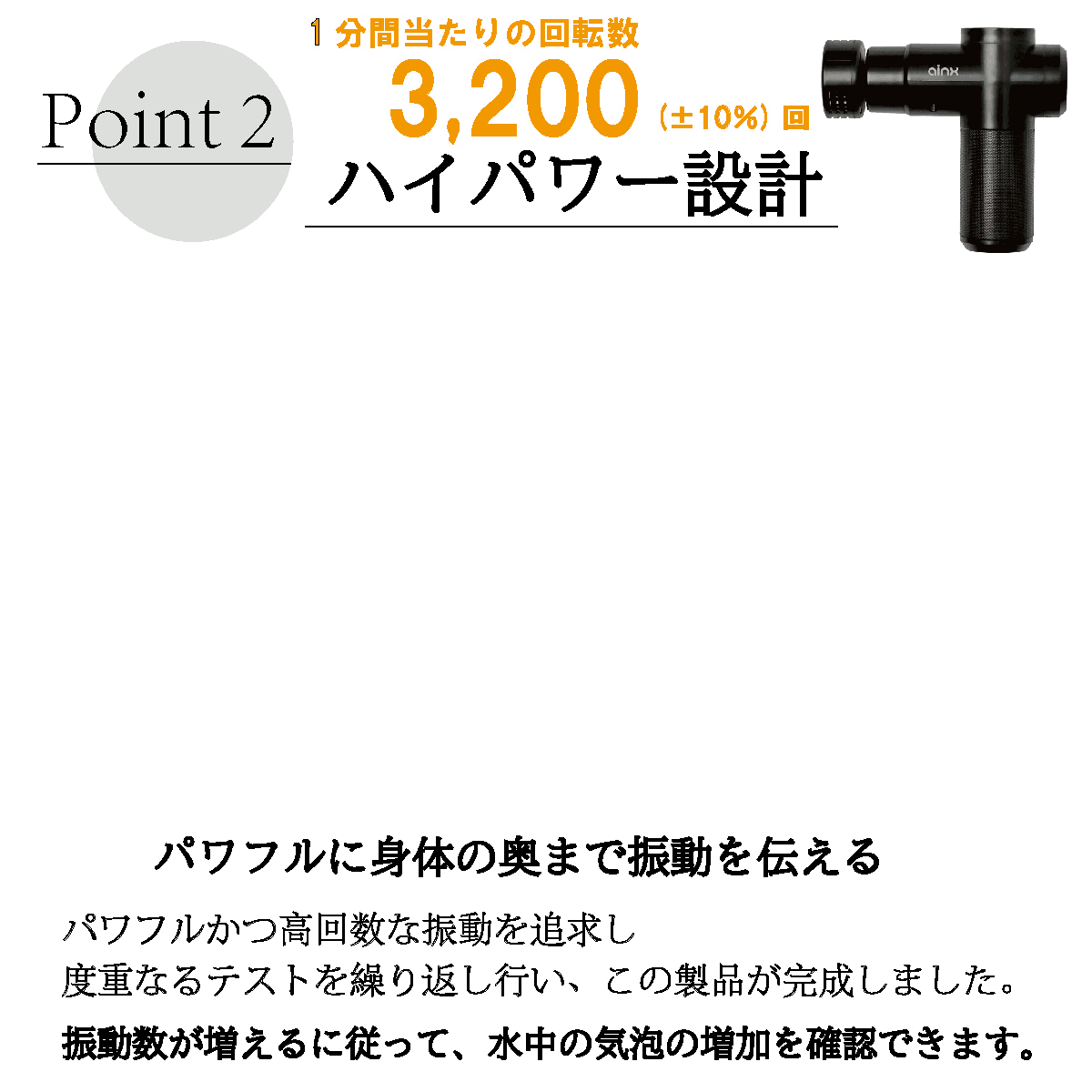 【限定・訳アリ箱破損】ainx Body Care Gun　アイネクス 温冷機能搭載 ボディケアガン