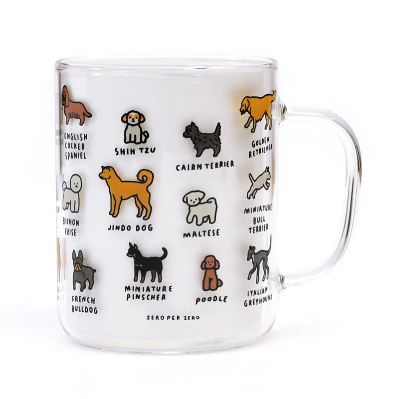 CAT DICTIONARY L | Glass Cup | ZERO PER ZERO_JP
