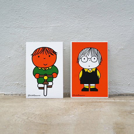 MIFFY IN RED DRESS | Miffy Silkscreen postcard