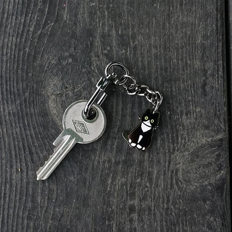 TUXEDO CAT | Metal Keyring