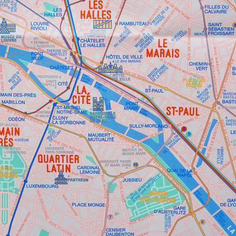 布地　パリ セーヌ川周辺 地図 布地 パリ セーヌ川周辺 地図 布地 パリ セーヌ川周辺 地図