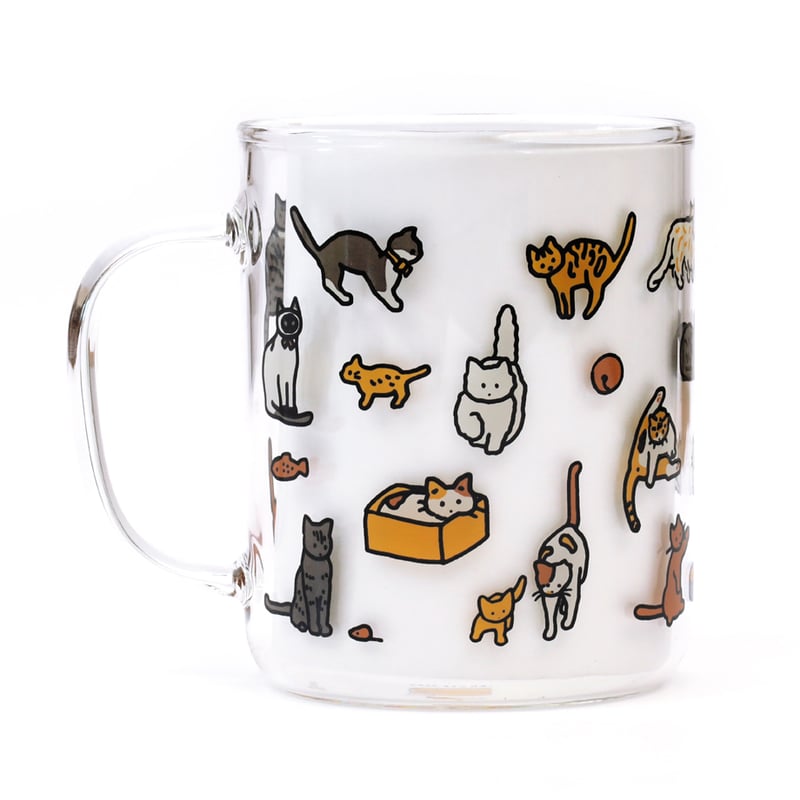 CAT DICTIONARY L | Glass cup | ZERO PER ZERO_JP