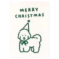 DOG | Christmas pressed card