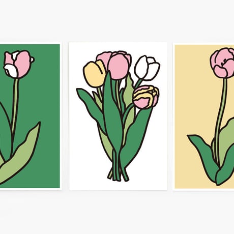 TULIP | Silkscreen postcard set