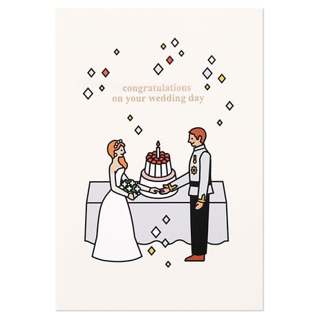 WEDDING COUPLE 1 | Cake card