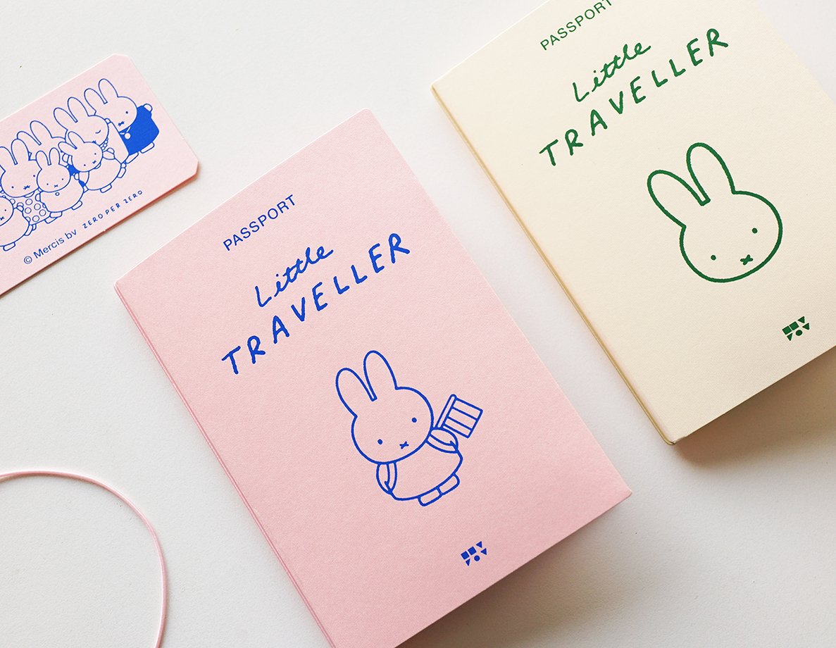 MIFFY beige | Miffy Passport cover 2 | ZERO PER