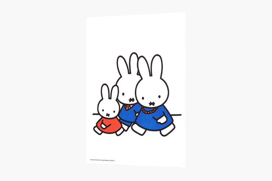 FAMILY WALKING | Miffy A3 RISO poster | ZERO PE
