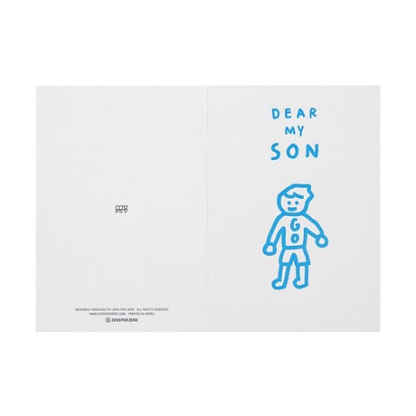 DEAR MY SON | Pressed card